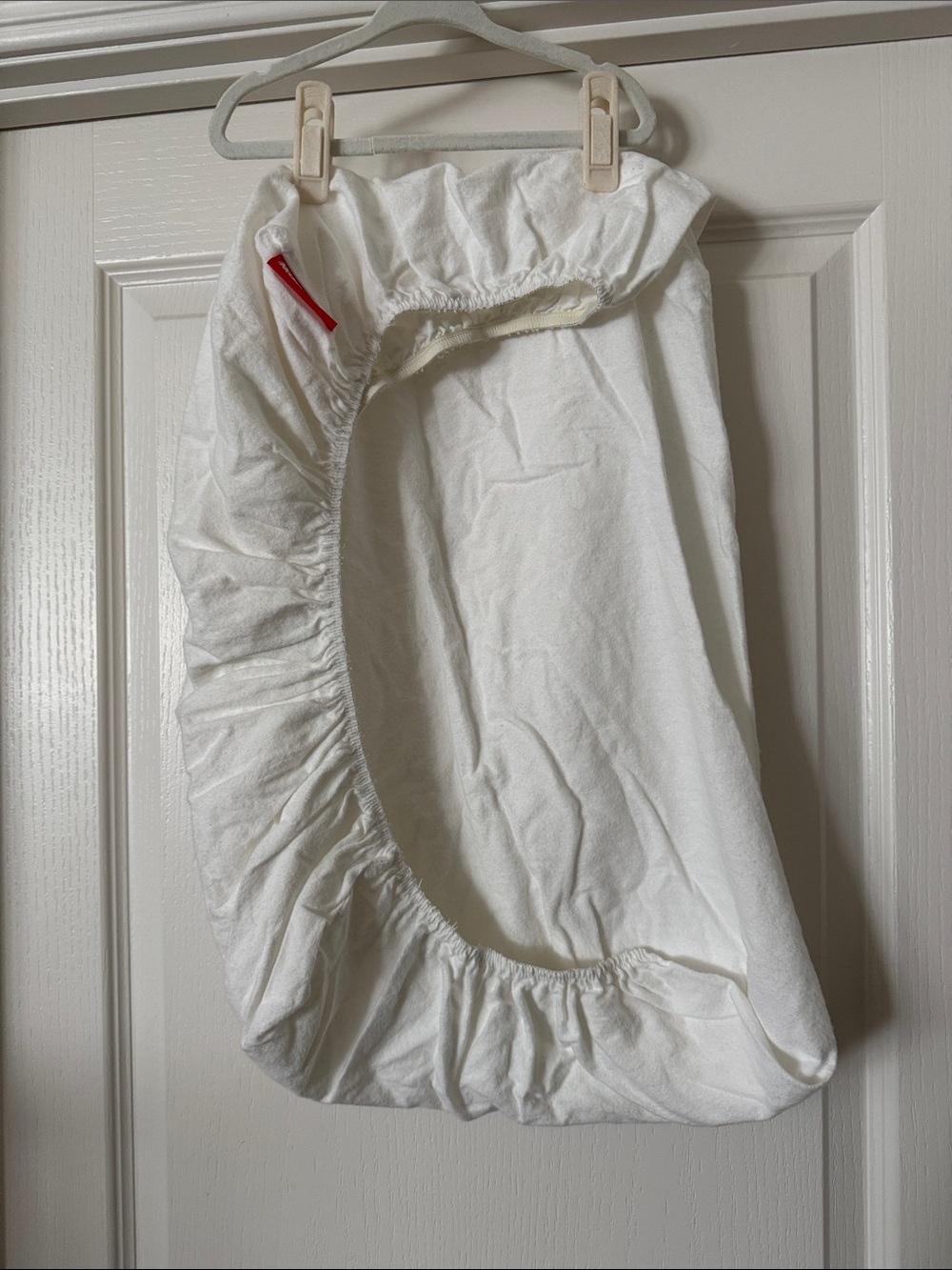 Moonsea White Fitted Crib Sheet Flannel